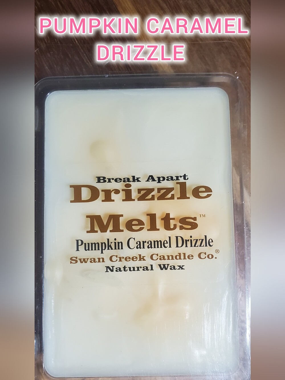 PUMPKIN CARAMEL by SWAN CREEK CANDLE CO Drizzle Melts 100% Natural Wax 5.25oz